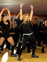 Madonna during the exclusive dance class at the Hard Candy Fitness center, Mexico 03