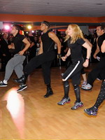 Madonna during the exclusive dance class at the Hard Candy Fitness center, Mexico 06