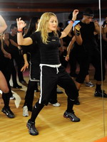 Madonna during the exclusive dance class at the Hard Candy Fitness center, Mexico 07