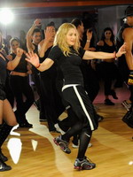 Madonna during the exclusive dance class at the Hard Candy Fitness center, Mexico 08