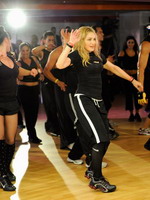Madonna during the exclusive dance class at the Hard Candy Fitness center, Mexico 12