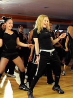 Madonna during the exclusive dance class at the Hard Candy Fitness center, Mexico 15
