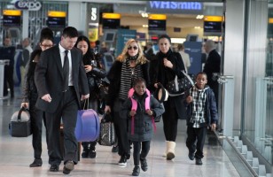 Madonna arriving at Heathrow airport, London (1)