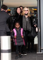 Madonna arriving at Heathrow airport, London (3)