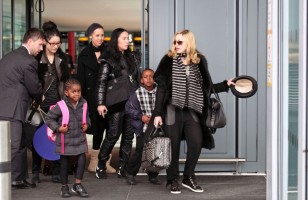Madonna arriving at Heathrow airport, London (5)