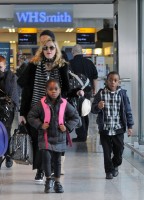 Madonna arriving at Heathrow airport, London (10)