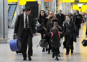 Madonna arriving at Heathrow airport, London (16)
