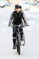 Madonna on bike in the streets of New York, May 6th 2011 (26)