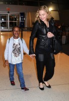 Madonna arrives at JFK airport New York - destination London (2)