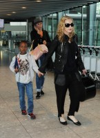 Madonna arrives at Heathrow airport, London (4)