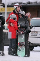 Madonna and family skiing Gstaad - 27 December 2011 and 3 January 2012 (14)