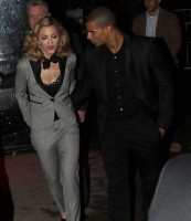 Madonna and Brahim Zaibat leaving the Boom Boom Room, New York - 24 January 2012 (3)
