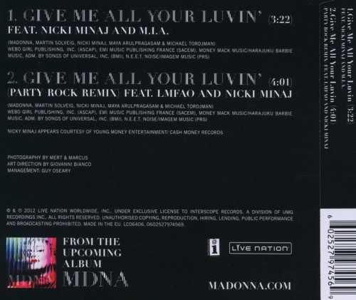 Give me all your Luvin - Front and Back cover in HQ (1) Give me all your Luvin - Front and Back cover in HQ (1)