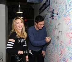 Madonna and Jimmy Fallon at the Facebook Wall in New York (10)