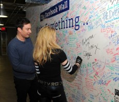 Madonna and Jimmy Fallon at the Facebook Wall in New York (11)