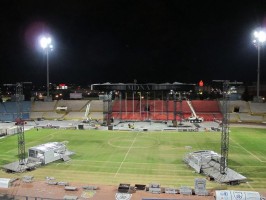Madonna MDNA Tour Spoilers - Stage under construction in Tel Aviv, Ramat Gan Stadium (1)