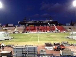 Madonna MDNA Tour Spoilers - Stage under construction in Tel Aviv, Ramat Gan Stadium (3)