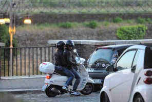 Madonna riding a Vespa in Rome - 13 June 2012 (4)
