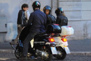 Madonna riding a Vespa in Rome - 13 June 2012 (8)