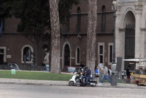 Madonna riding a Vespa in Rome - 13 June 2012 (29)