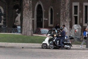 Madonna riding a Vespa in Rome - 13 June 2012 (30)