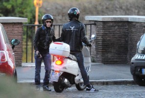 Madonna riding a Vespa in Rome - 13 June 2012 (50)