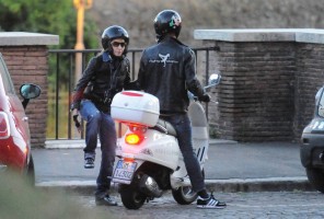Madonna riding a Vespa in Rome - 13 June 2012 (51)