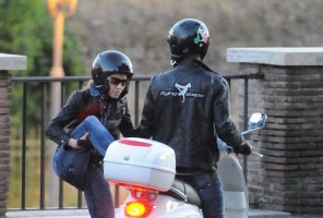 Madonna riding a Vespa in Rome - 13 June 2012 (52)