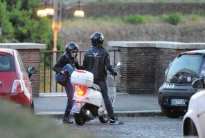 Madonna riding a Vespa in Rome - 13 June 2012 (53)