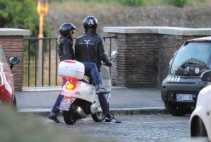 Madonna riding a Vespa in Rome - 13 June 2012 (56)