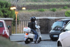 Madonna riding a Vespa in Rome - 13 June 2012 (58)