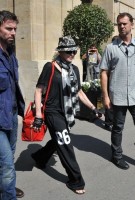 Madonna leaving the Crillon Hotel on her way to the Olympia, Paris (1)