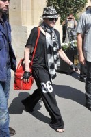 Madonna leaving the Crillon Hotel on her way to the Olympia, Paris (4)