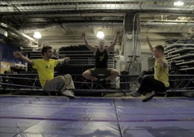 MDNA Tour Behind the Scenes - Slackline with Hayden Nickell, Jaan Roose, Carlos Neto (3)