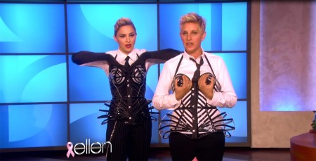 Madonna and Ellen DeGeneres - Breast awareness month HQ (1)