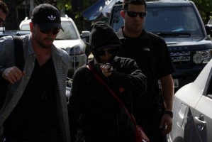 2 December 2012 - Madonna Leaving for the Parque Olimpico Cidade do Rock by Helicopter, Lagao (9)