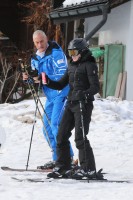 Madonna skiing in Gstaad, Switzerland (1)