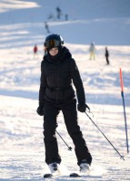 Madonna skiing in Gstaad, Switzerland (5)
