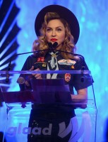Madonna dressed up as boy scout at the GLAAD Media Awards - Anderson Cooper - Backstage - HQ (40)