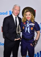 Madonna dressed up as boy scout at the GLAAD Media Awards - Anderson Cooper - Backstage - HQ (51)