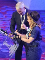 Madonna dressed up as boy scout at the GLAAD Media Awards - Anderson Cooper - Backstage - HQ (79)