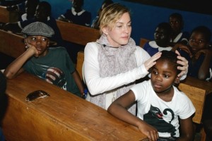 Madonna and family visiting Malawi - Mkoko Primary School - 2 April 2013 (2)