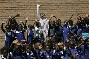 Madonna and family visiting Malawi - Mkoko Primary School - 2 April 2013 UPDATE (2)