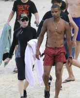 Madonna at the beach in Villefranche, France - 14 August 2013 (3)