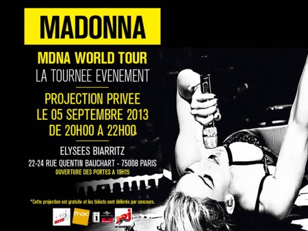 Assistez à la projection privée du MDNA Tour de Madonna à Paris