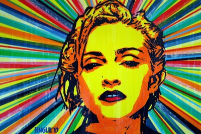 Madonna Tape Art by Bronya Benidetter & Sonya Benidetter