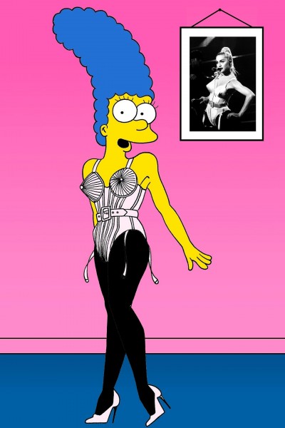Madonna Marge Simpson Jean Paul Gaultier Vogue Alexsandro Palombo