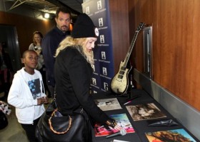 Madonna at the Grammy Charties Signings - 25 January 2014 (1)