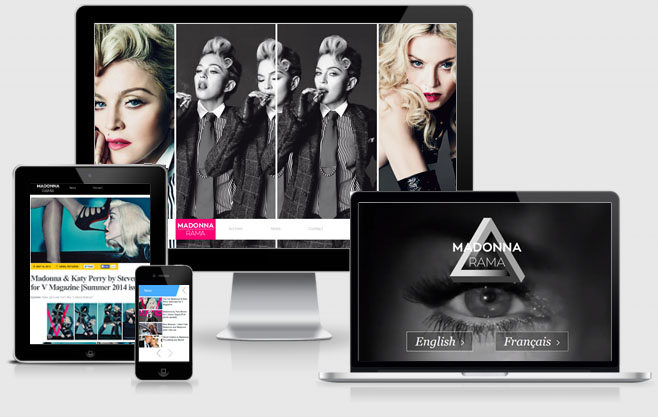 New Madonnarama Website Design Preview