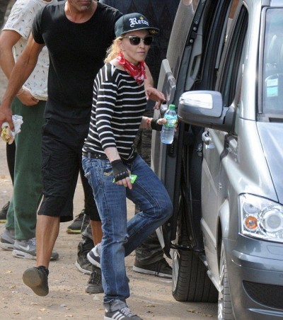 Madonna enjoys a game of paintball in the south of France - 9 August 2014 (2)